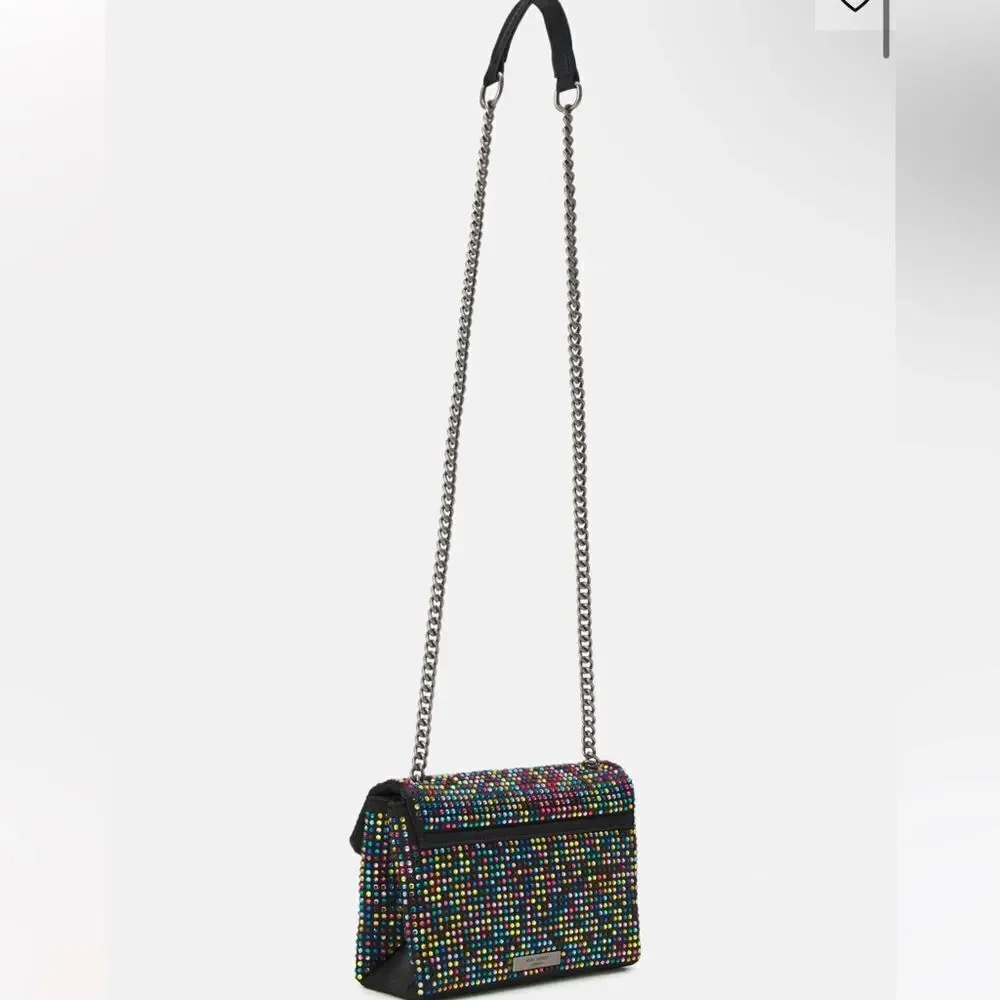 KURT GEIGER | The Kensington Rhinestoned Multicolor Two Way Bag Crystal Eagle